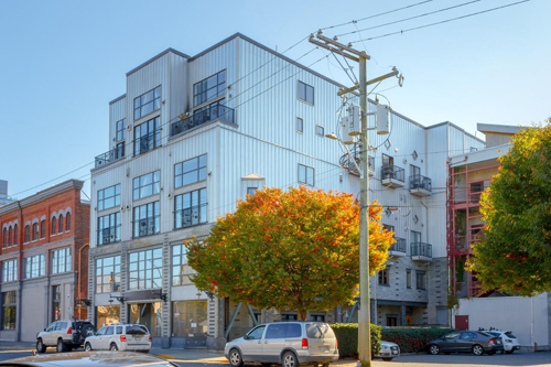 Chatham Studio Lofts condo building, in Downtown, Victoria BC