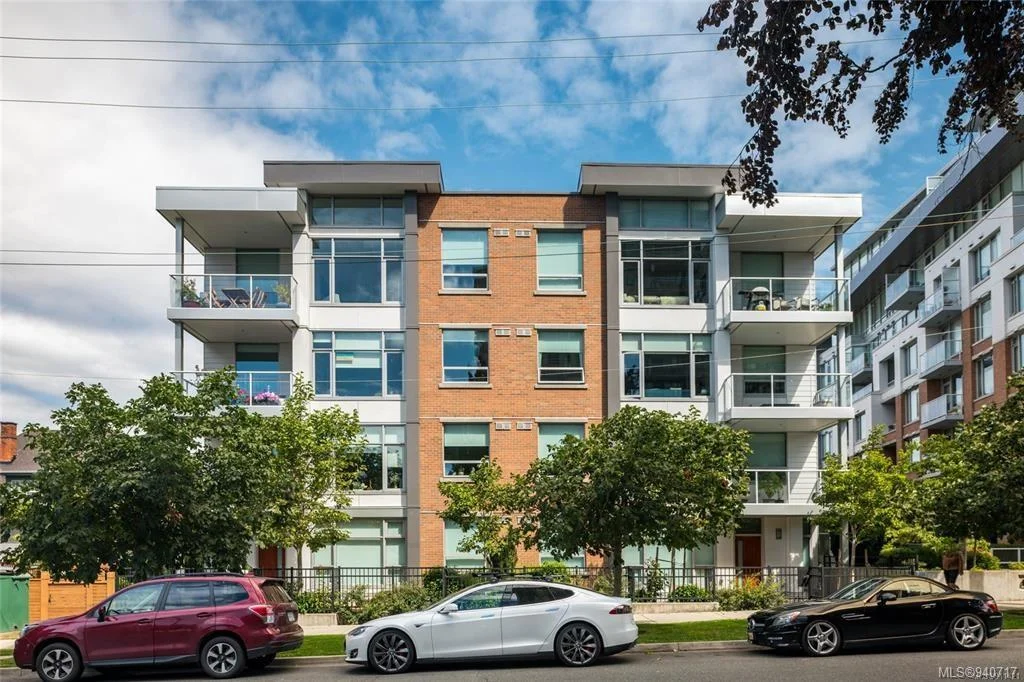 Duet condo building, in James Bay, Victoria BC