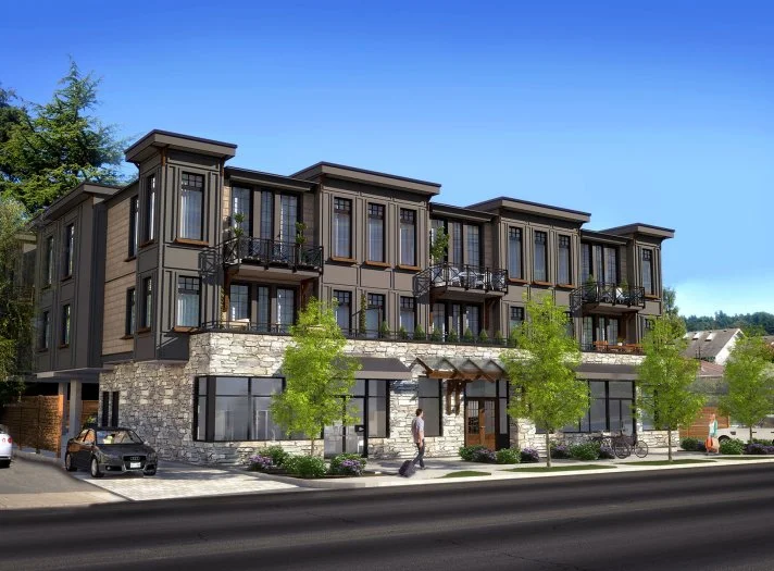 Element Beachside Residences condo building, in Cadboro Bay, Victoria BC