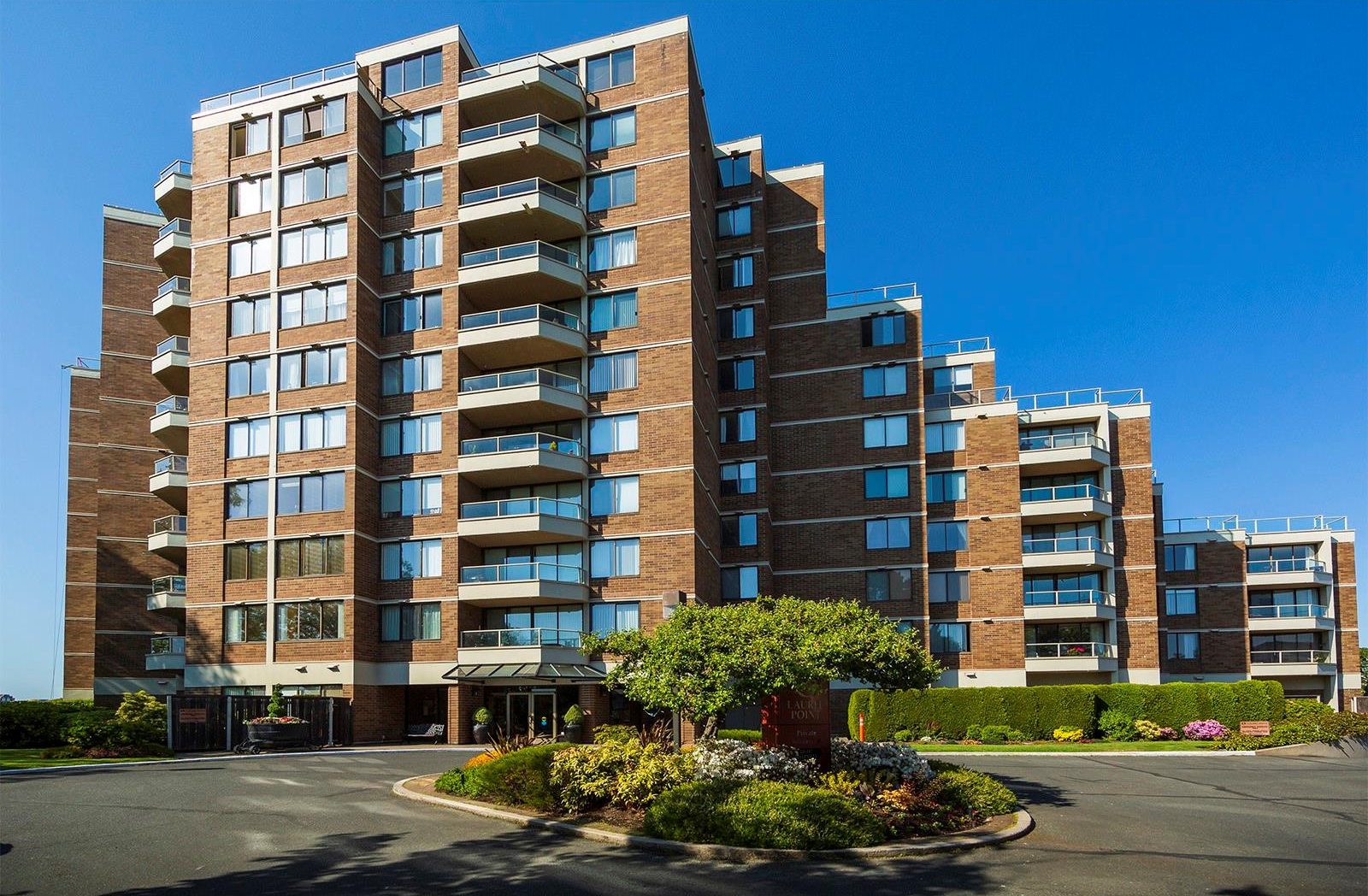 Laurel Point Residences condo building, in James Bay, Victoria BC