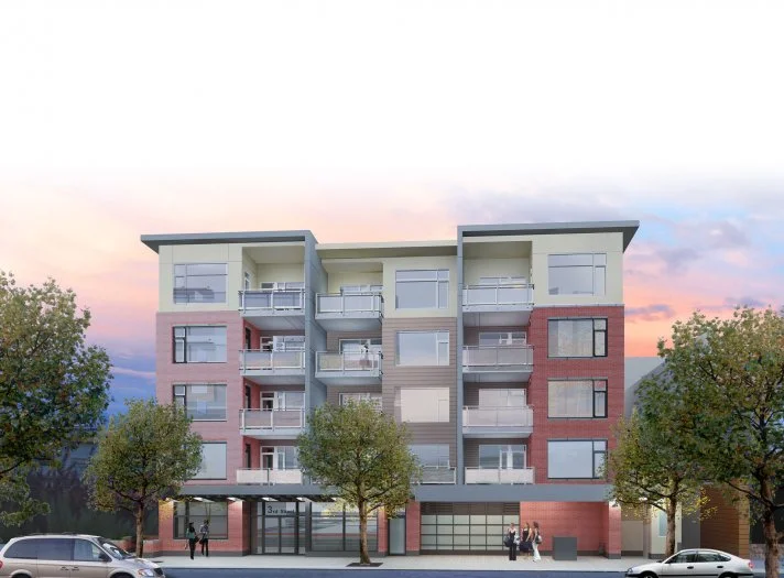Meridian Residences condo building, in Sidney North-East, Victoria BC
