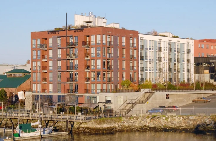 Mermaid Wharf condo building, in Downtown, Victoria BC