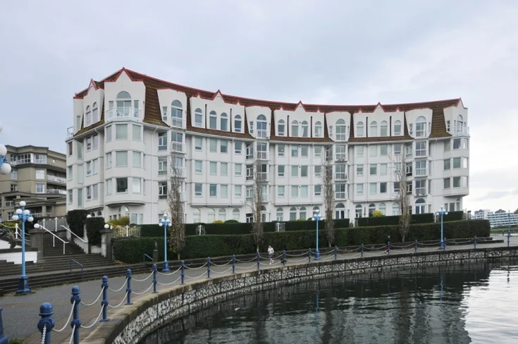 Royal Quays condo building, in Songhees, Victoria BC