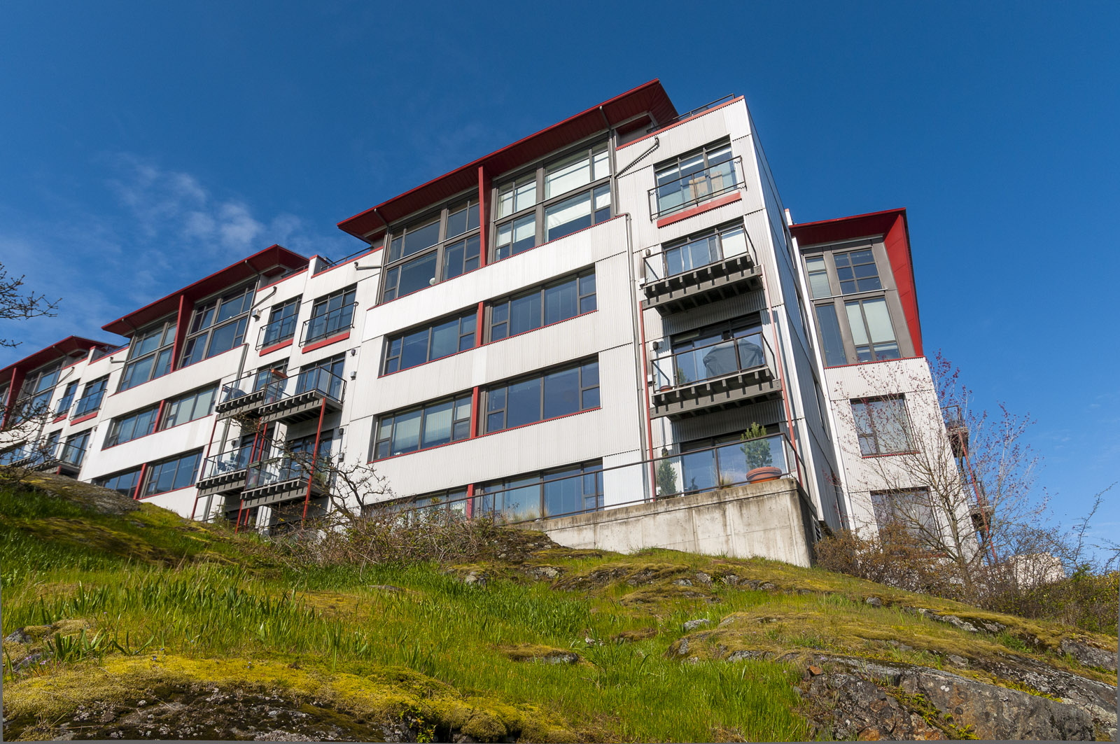 The Edge condo building, in Victoria West, Victoria BC