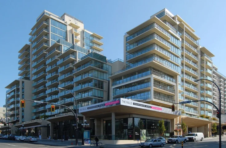The Falls condo building, in Downtown, Victoria BC
