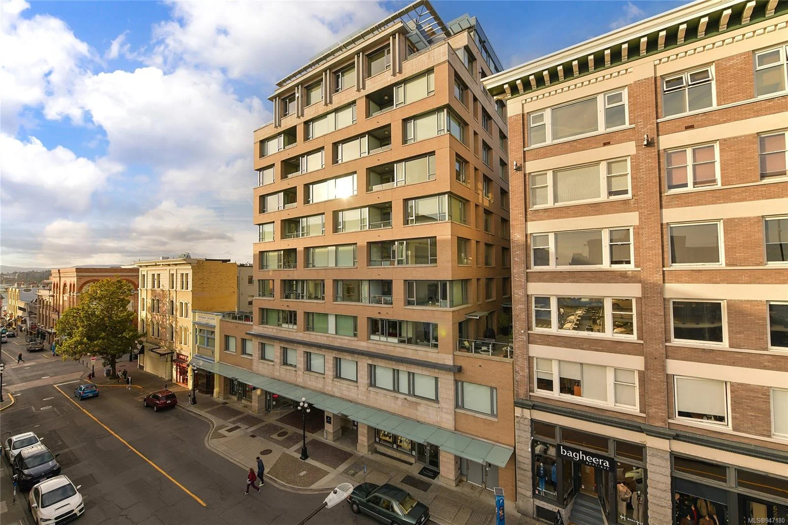 The Sovereign condo building, in Downtown, Victoria BC