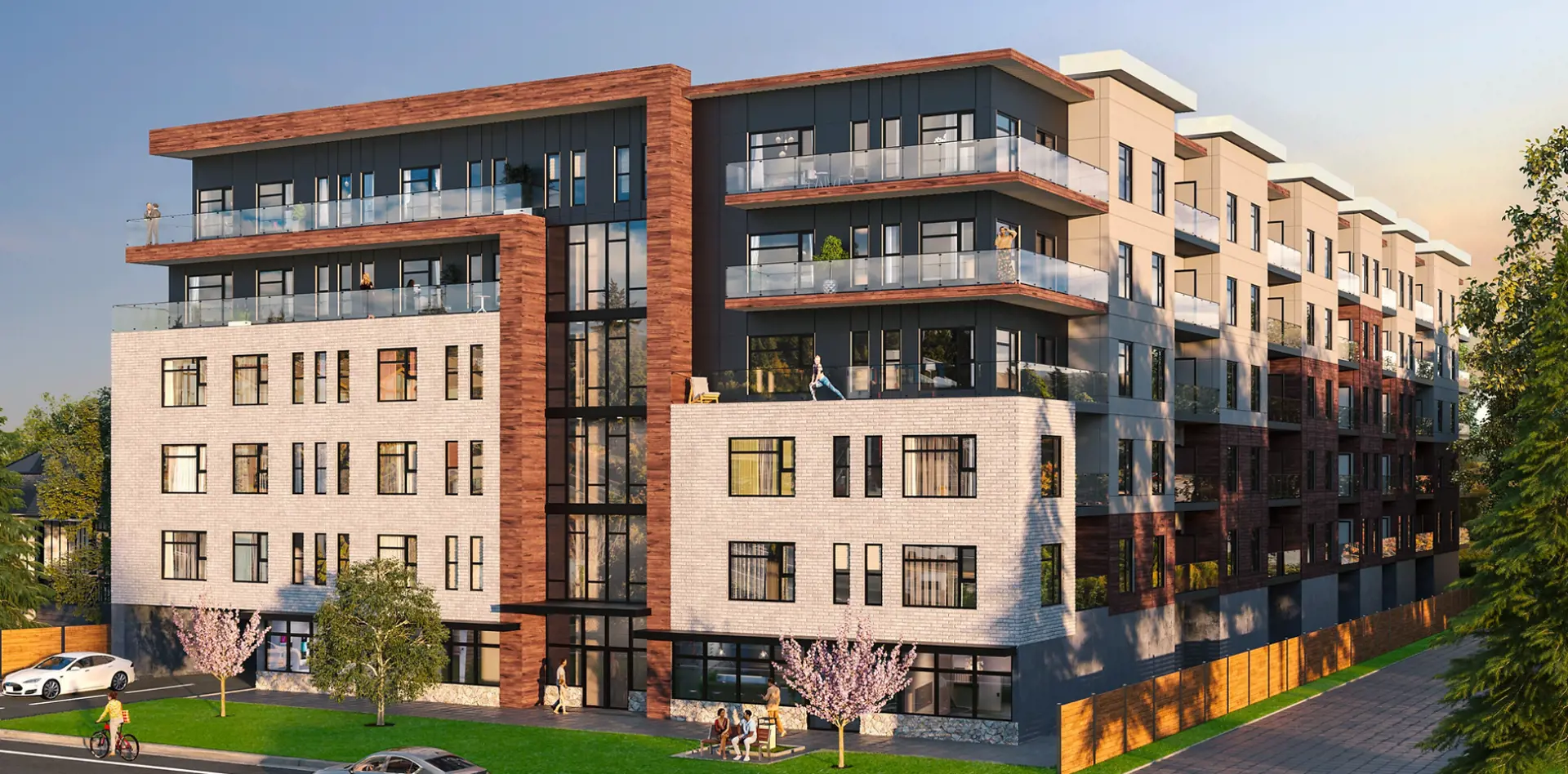 Munroe condo building, in Walfred, Victoria BC