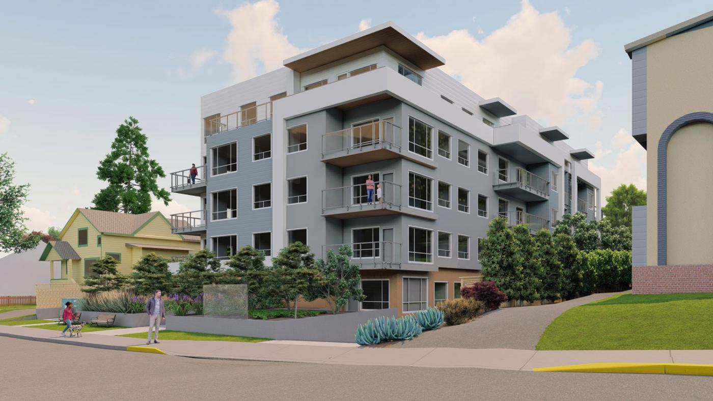 Sterling condo building, in Kinsmen Park, Victoria BC