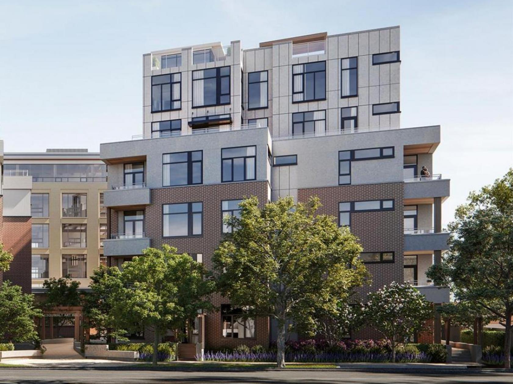 The Arbutus - Esquimalt Town Square East condo building, in Saxe Point, Victoria BC