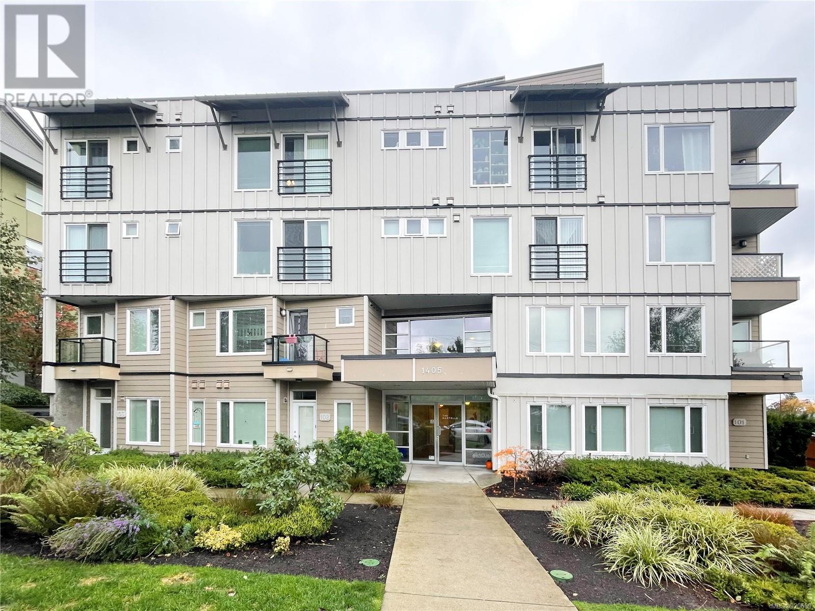 The Martello condo building, in Saxe Point, Victoria BC