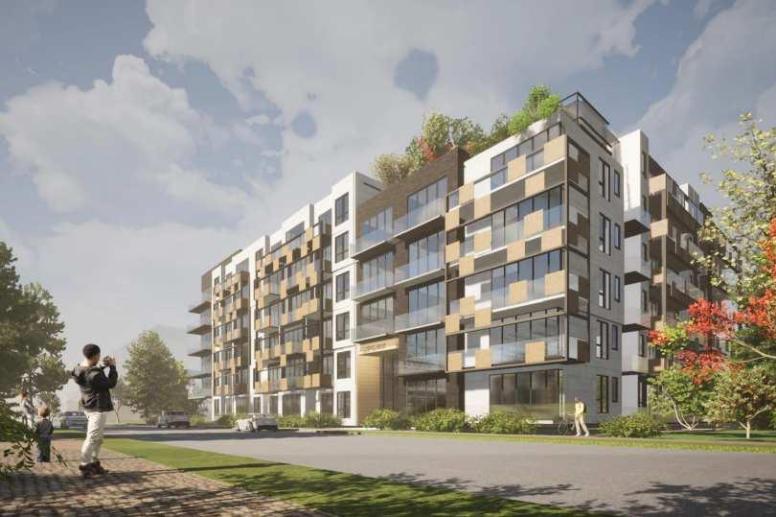 Tideline Lane condo building, in Royal Bay, Victoria BC