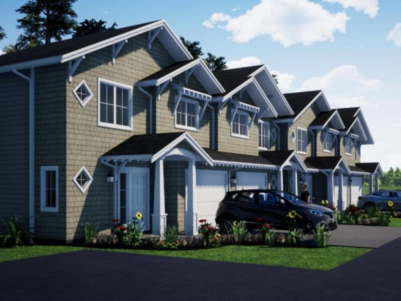 Meadowlands condo building, in Sooke Village Core, Victoria BC
