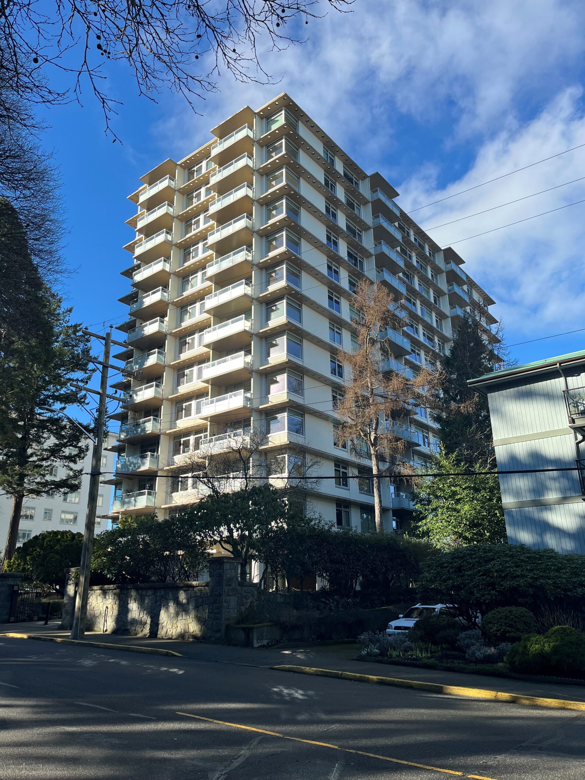 Bickerton Court condo building, in James Bay, Victoria BC
