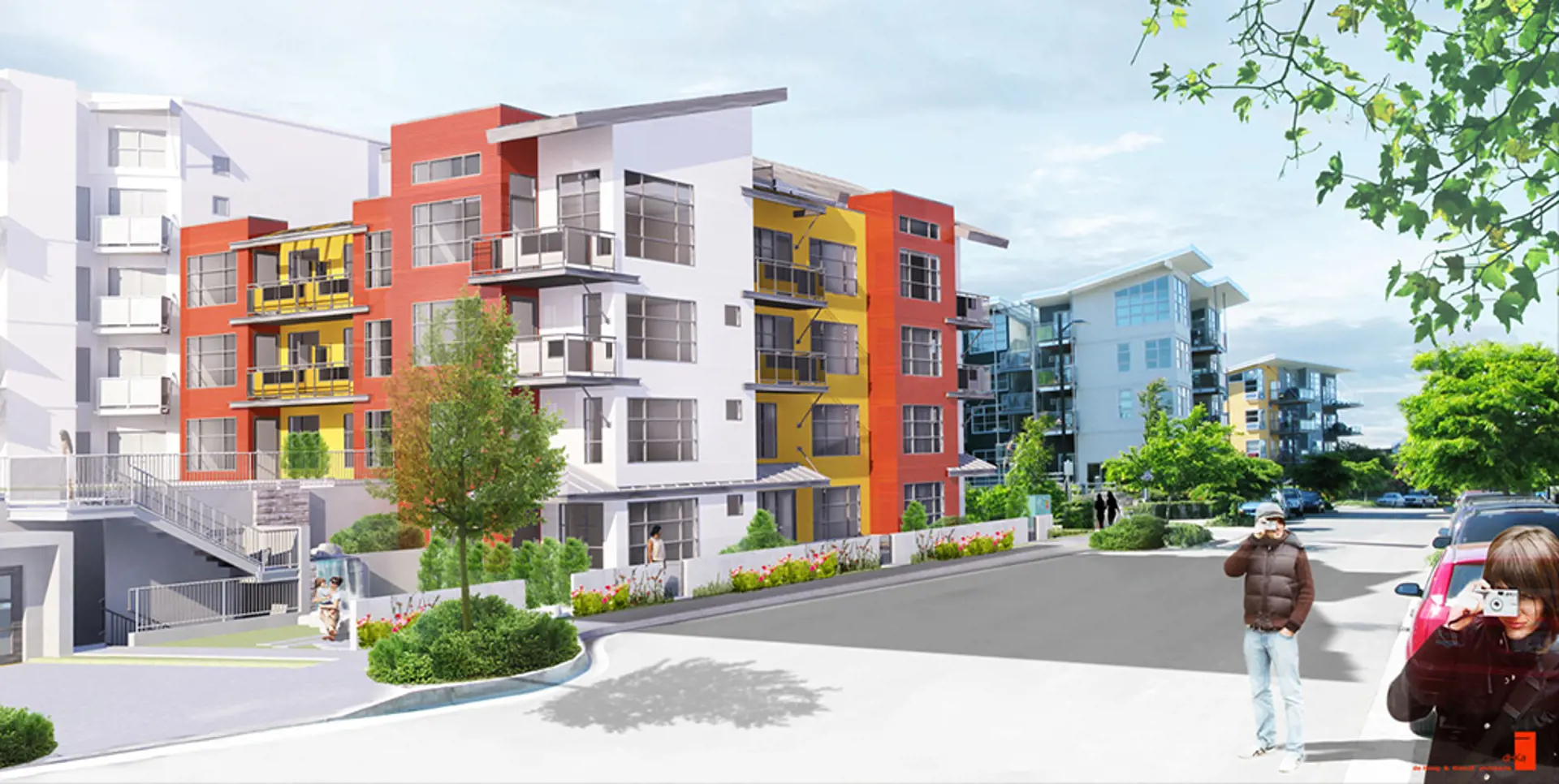Bond's Landing condo building, in Victoria West, Victoria BC