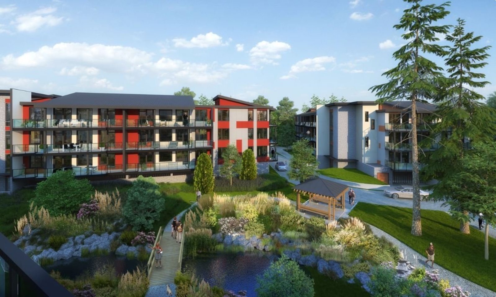 Regatta Park condo building, in Victoria West, Victoria BC
