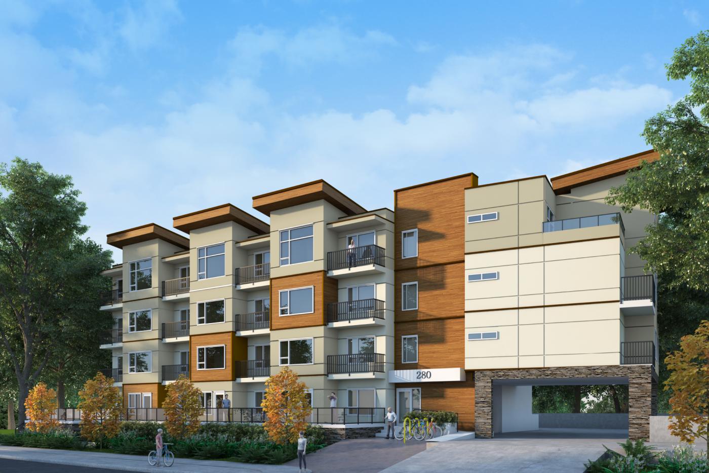 The Maija London condo building, in View Royal, Victoria BC