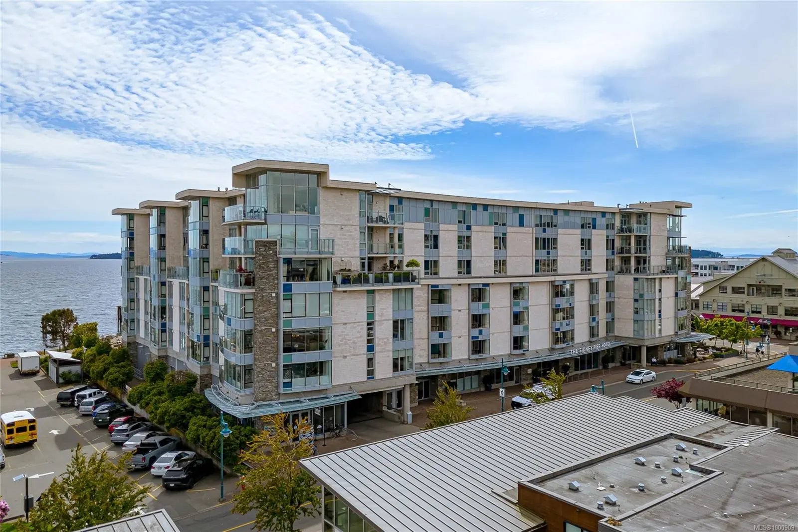 The Residences at the Pier condo building, in Sidney North-East, Victoria BC
