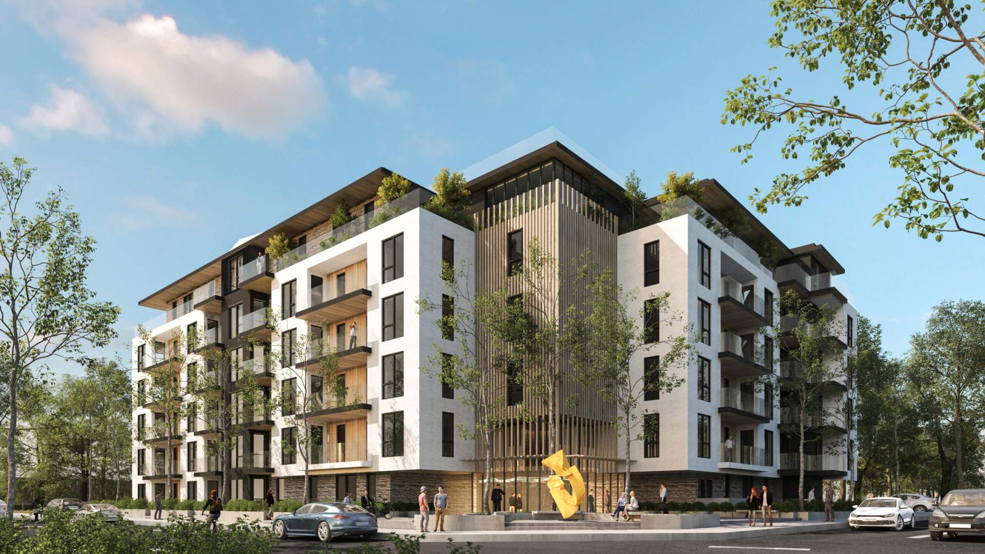 Goldstream Residences condo building, in Fairway, Victoria BC