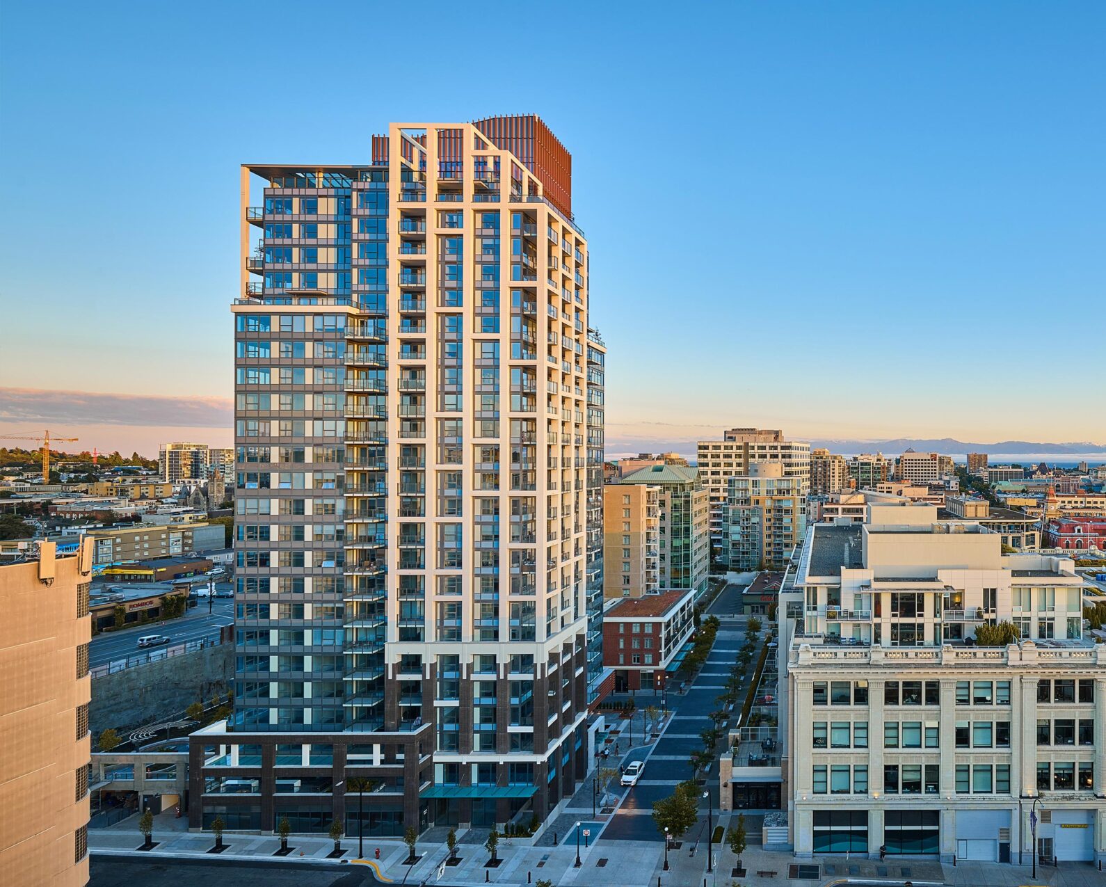 Hudson Place One condo building, in Downtown, Victoria BC