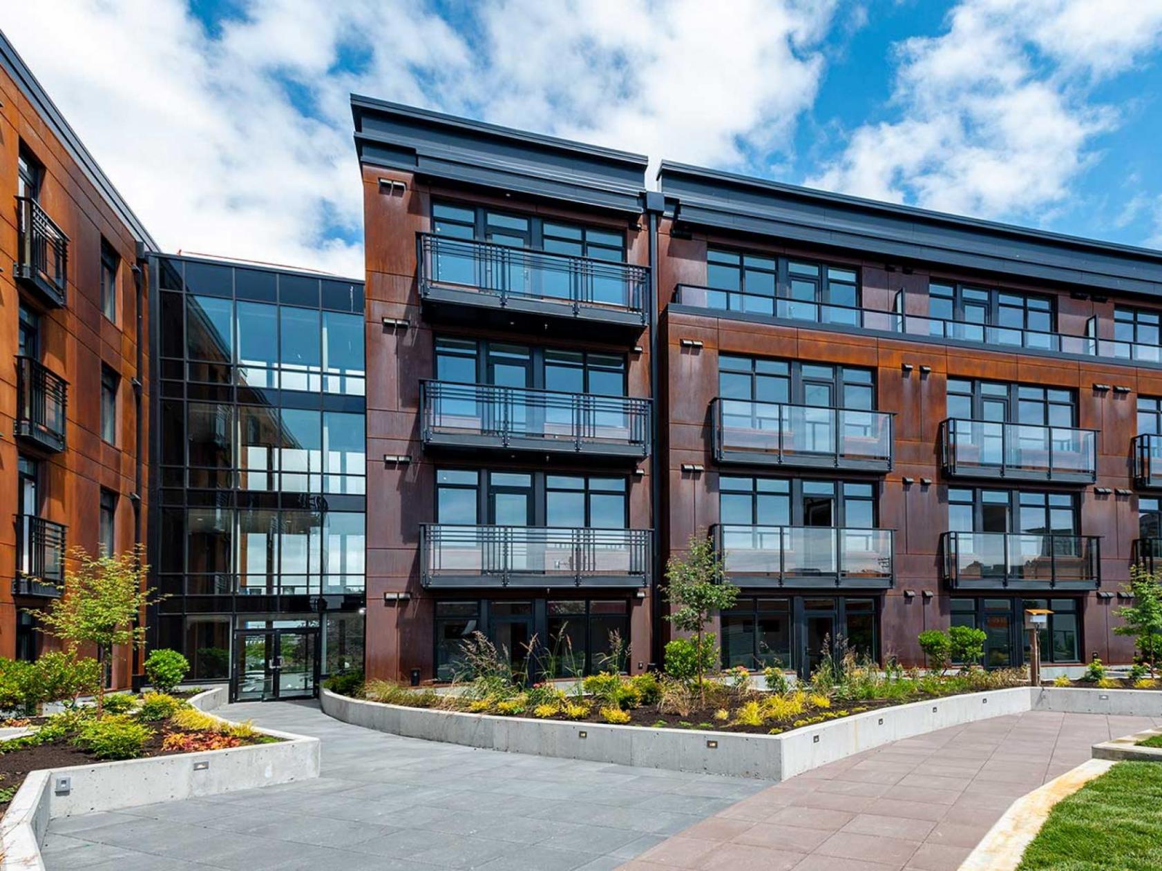 Ironworks condo building, in Downtown, Victoria BC