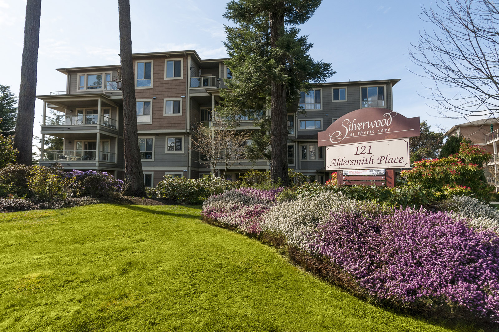 Silverwood condo building, in Glentana, Victoria BC