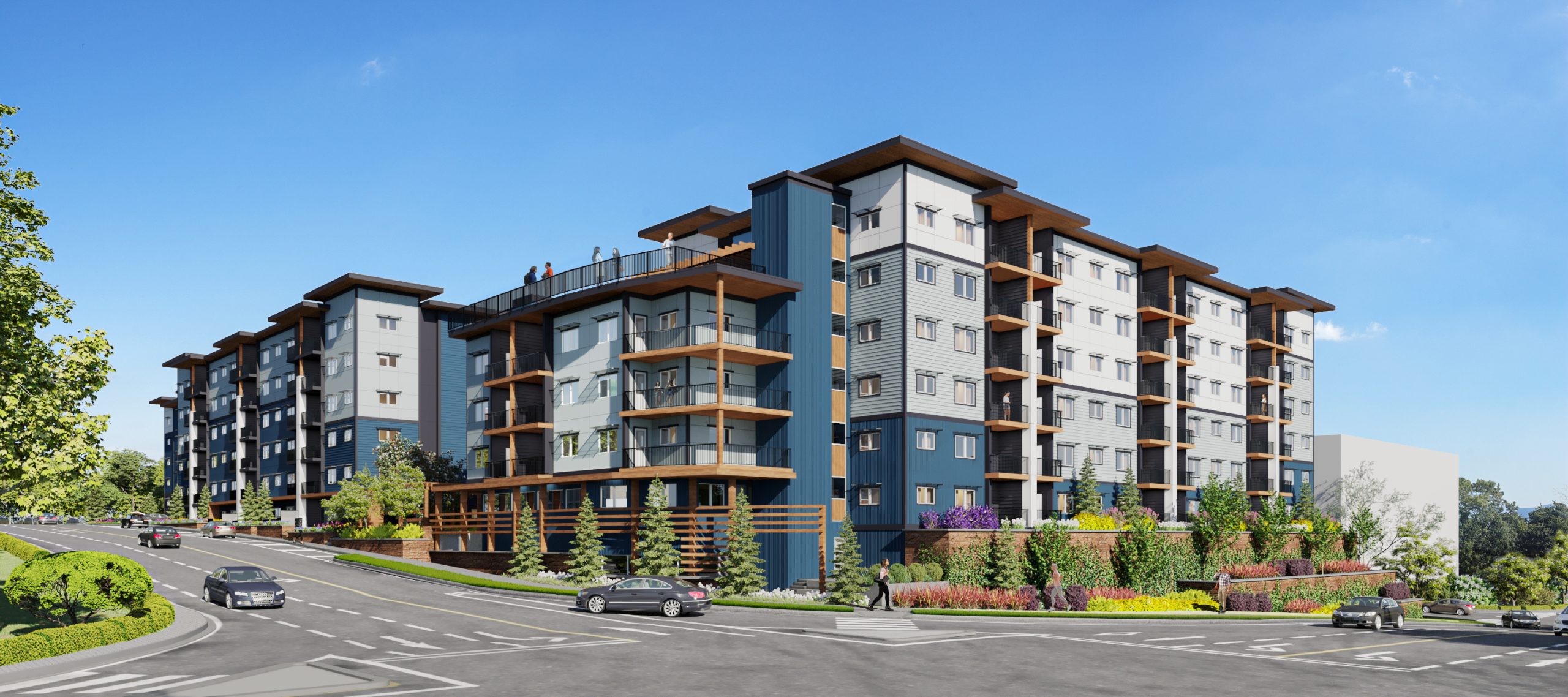 Skygate condo building, in Florence Lake, Victoria BC