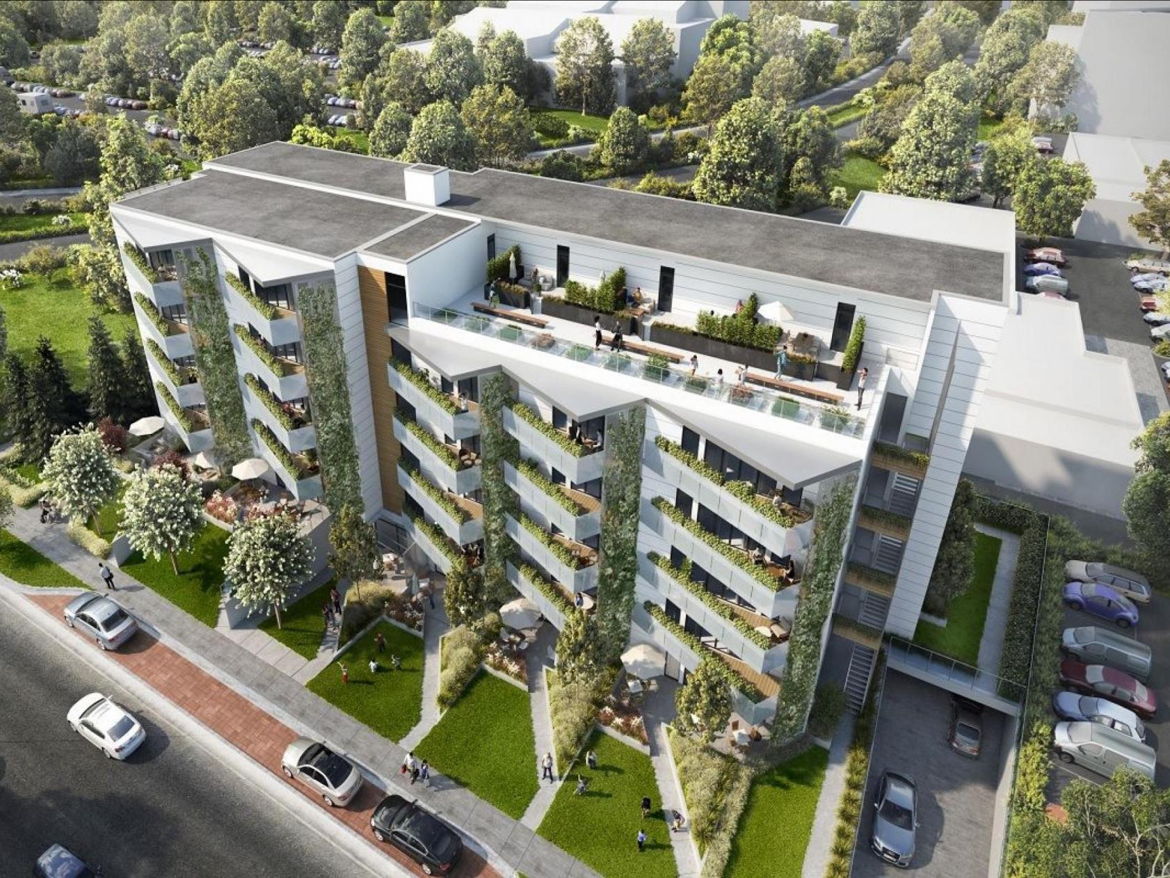 The 881 condo building, in Quadra, Victoria BC