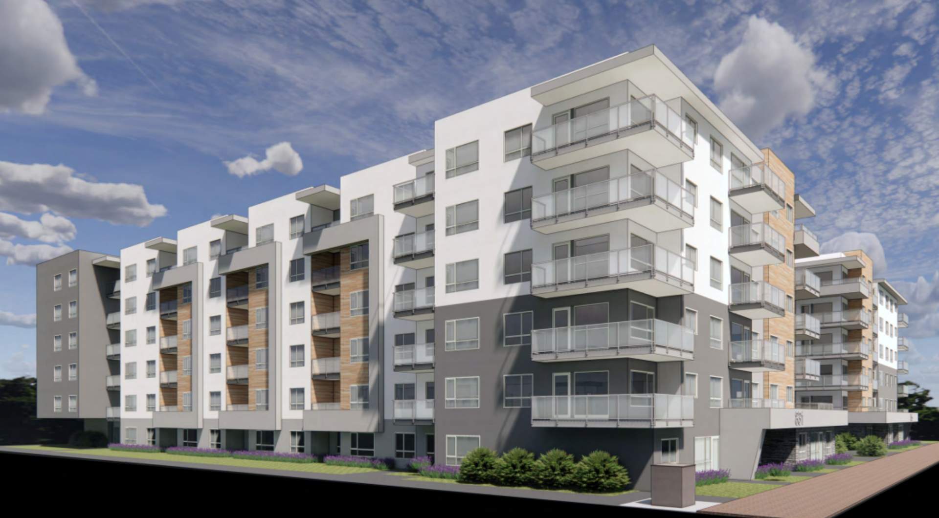 DoLa Condominiums condo building, in Langford Proper, Victoria BC