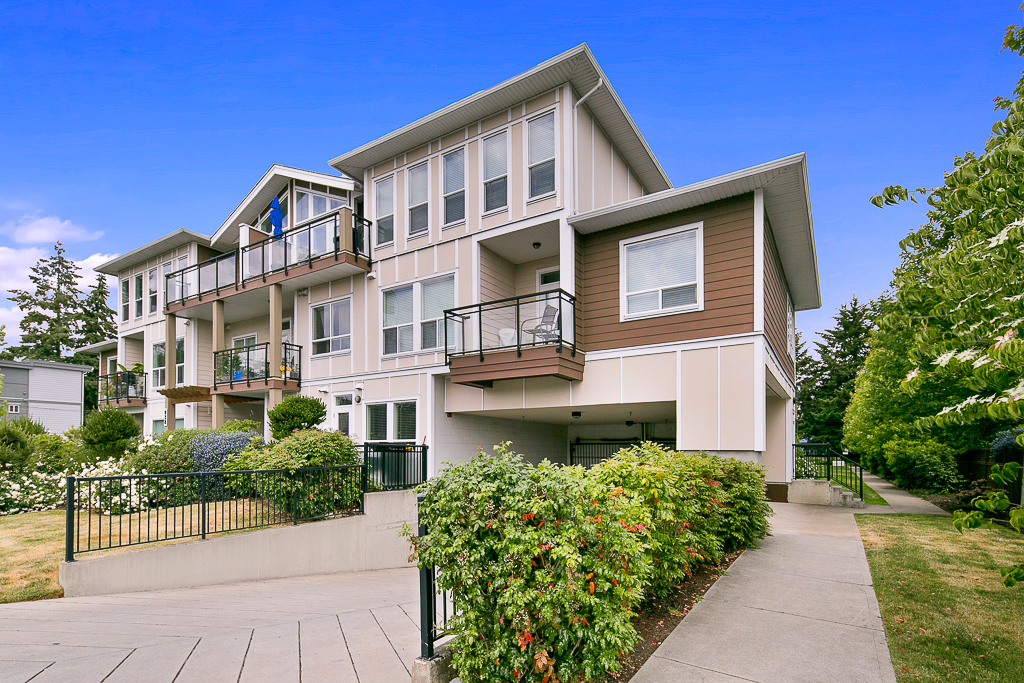 Doma Living condo building, in Langford Proper, Victoria BC