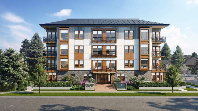 Fifth and Henry condo building, in Sidney North-East, Victoria BC