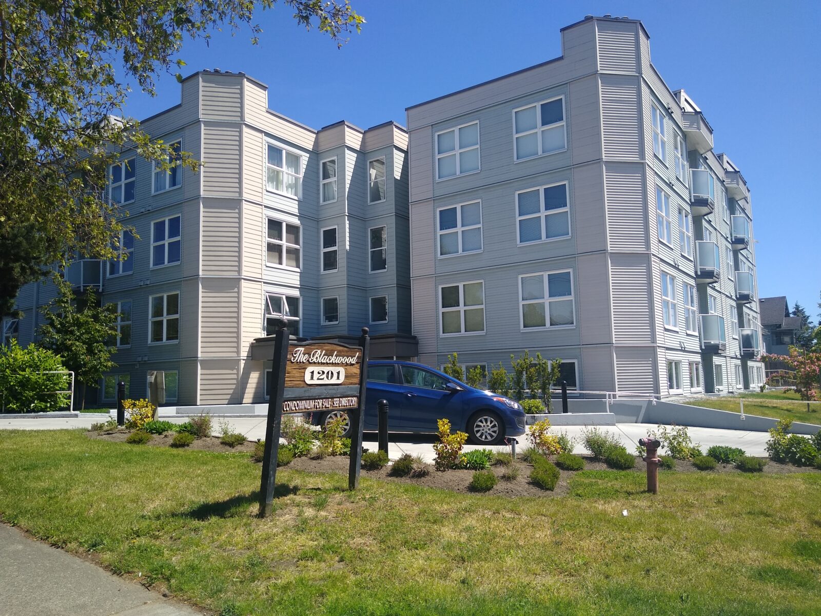 The Blackwood condo building, in Hillside, Victoria BC