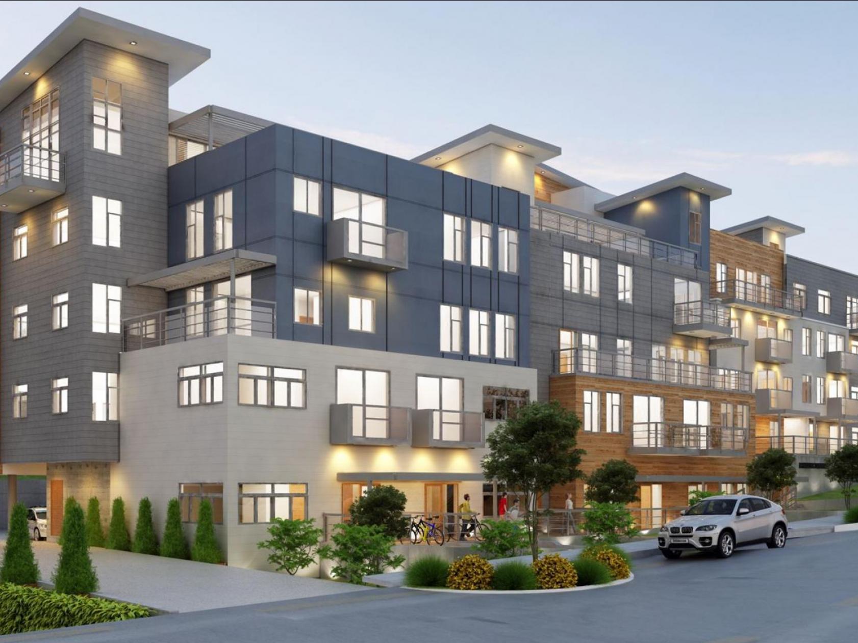 The Glenn on Glentana condo building, in Glentana, Victoria BC