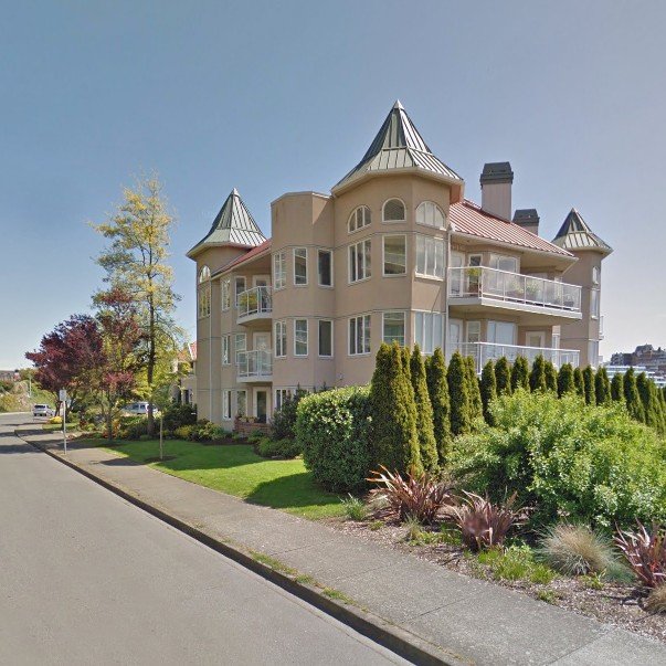 The Queensport condo building, in Songhees, Victoria BC
