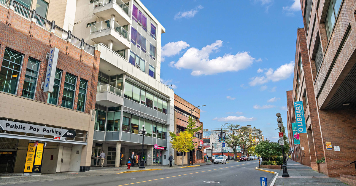 The SoMA condo building, in Downtown, Victoria BC