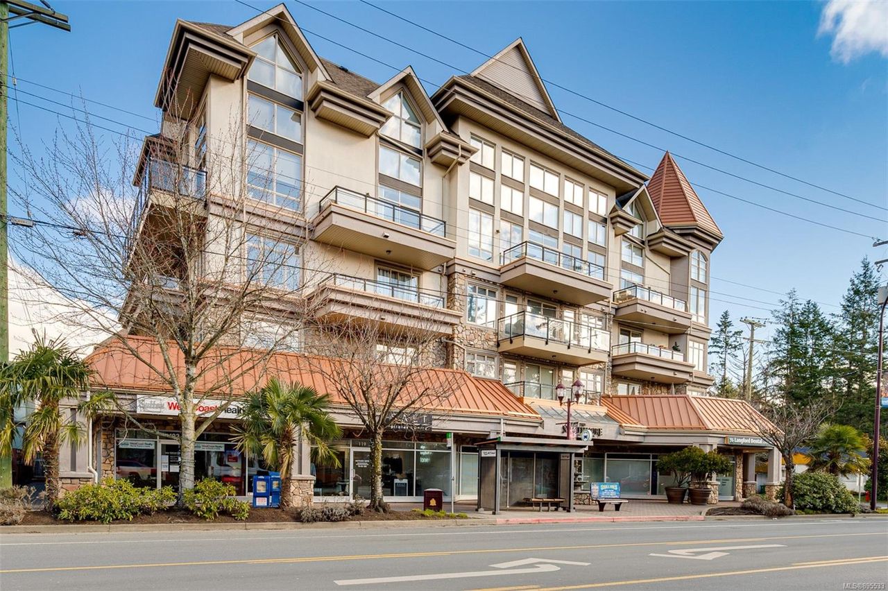 The Strathmore condo building, in Langford Proper, Victoria BC