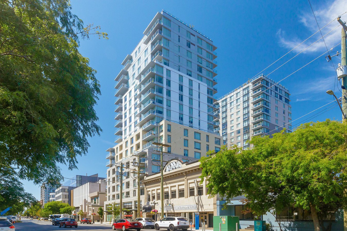 The Yates on Yates condo building, in Downtown, Victoria BC