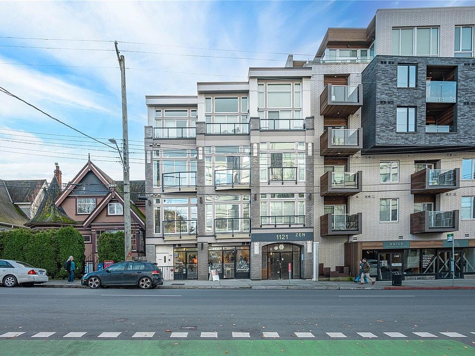 The Zen Condos condo building, in Downtown, Victoria BC