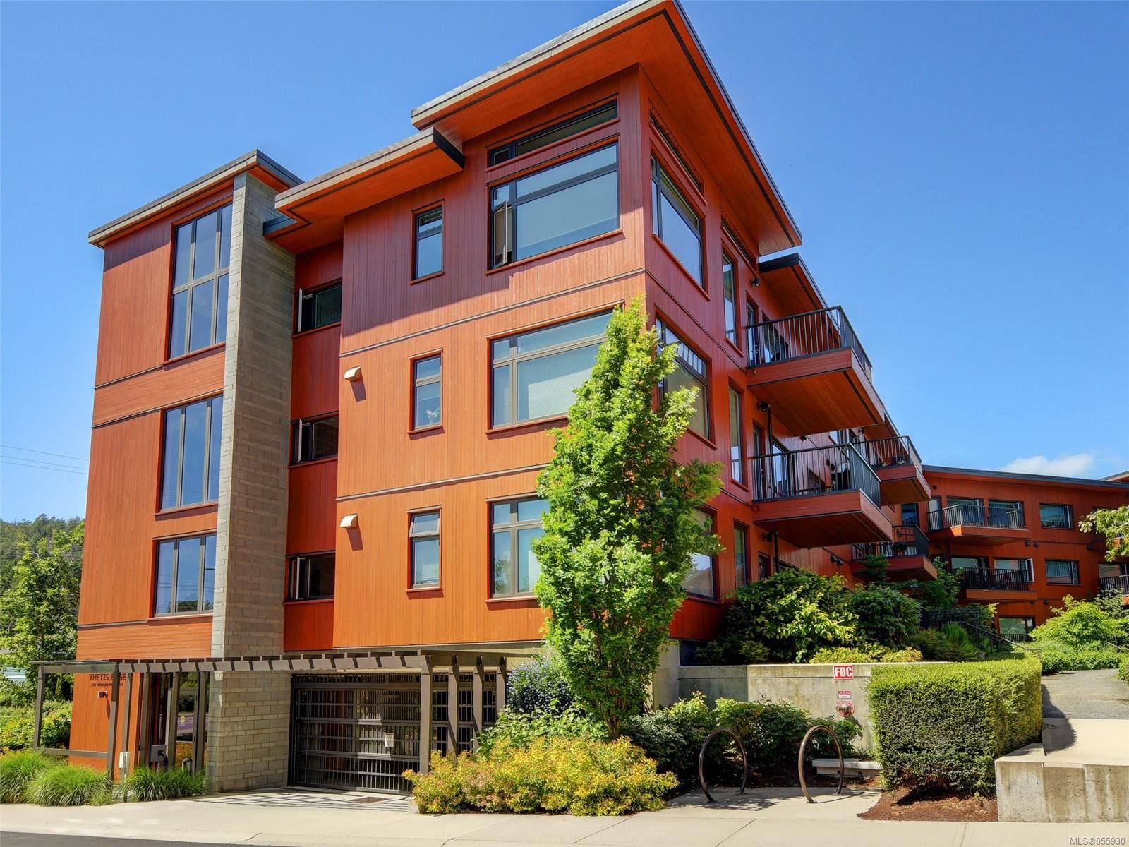 Thetis Edge condo building, in Six Mile, Victoria BC