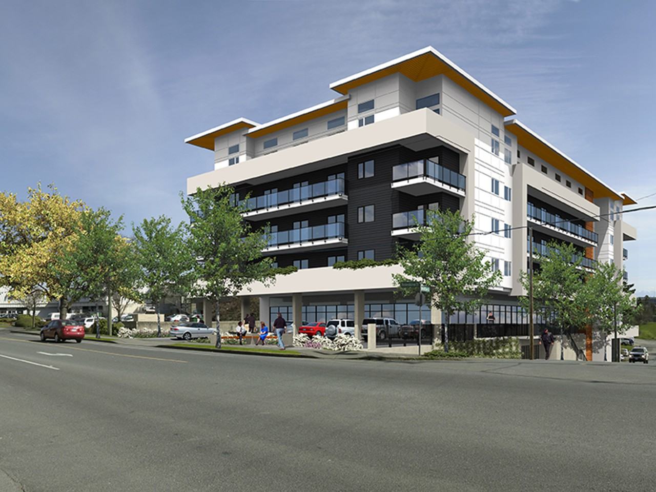 Verve condo building, in Rudd Park, Victoria BC
