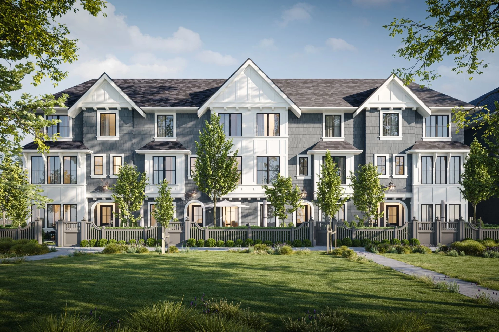 Woodrow Townhomes condo building, in Happy Valley, Victoria BC